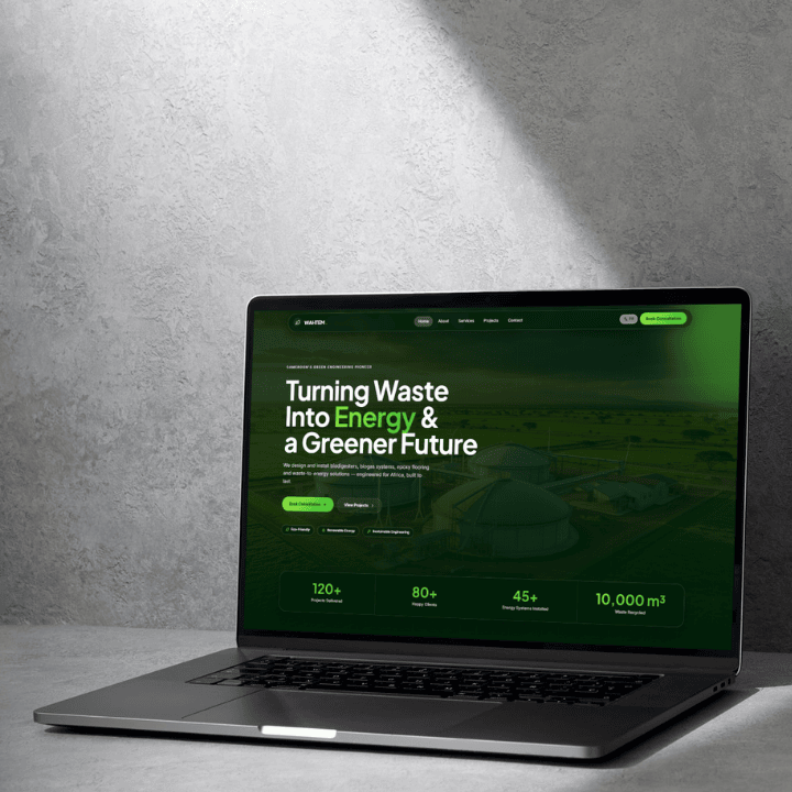 Professional business website designed by Bless Kimbi for a South African client